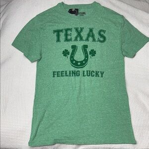 Green Texas ‘Feeling Lucky’ Graphic T-Shirt - Medium